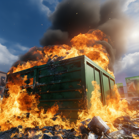 thecarnivore_4k_UHD_extreme_closeup_photo_of_a_large_green_dump_d30b7e89-24f4-4b4e-ae55-b7301f506188 Tucker Albin dumpster fire